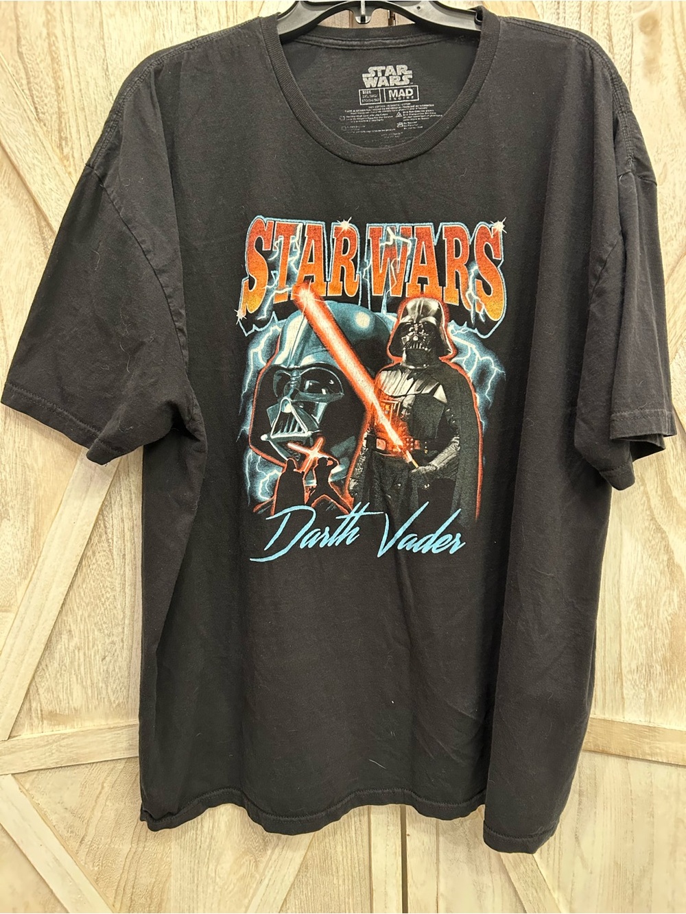 Star Wars Black Logo Tee 3XL White Graphic T-Shirt